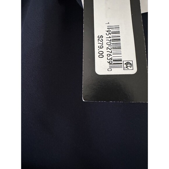 Betsy & Adam Women's Faux-Wrap Strapless Gown Floor-length formal dress Navy 6 - Picture 9 of 11